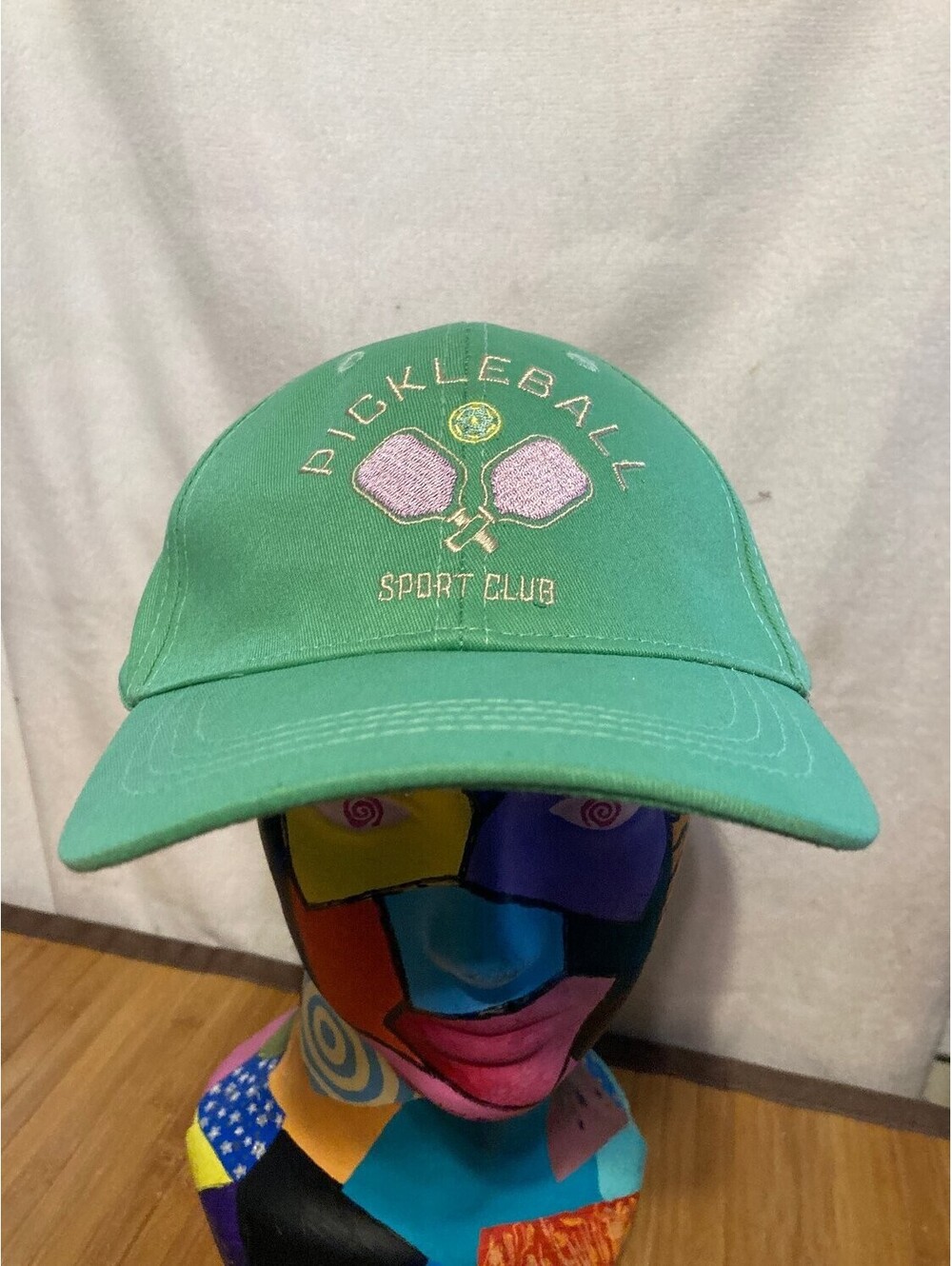 Gertex Pickleball Sport Club Baseball Cap Green Cotton Twill Embroidered Hat Men